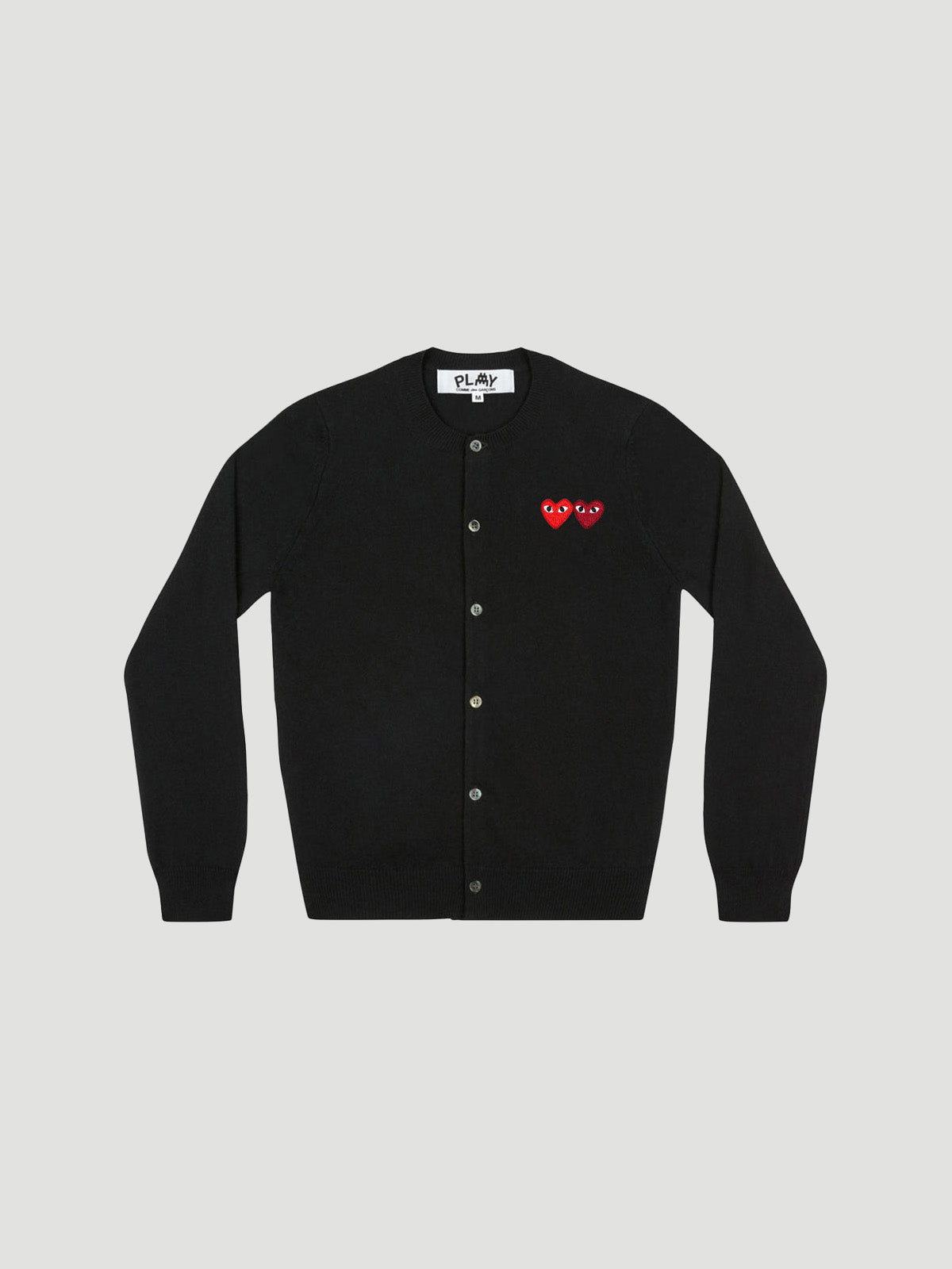 Play Comme des Garçons Double Heart Ladies's Cardigan