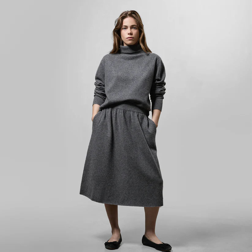 MA33 SKIRT MIDI WITH POCKETS