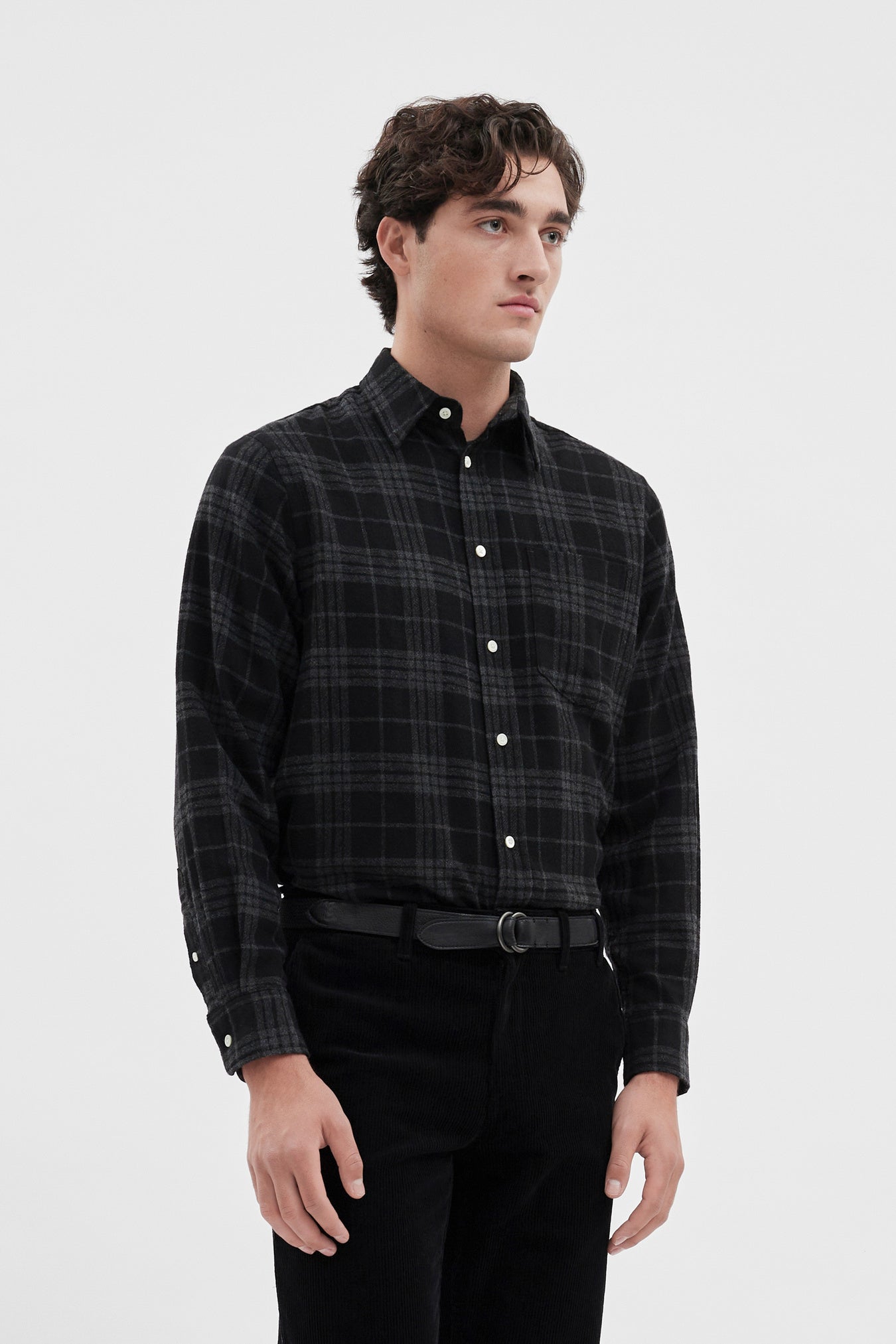Norse Projects Algot Relaxed Wool Check Shirt
