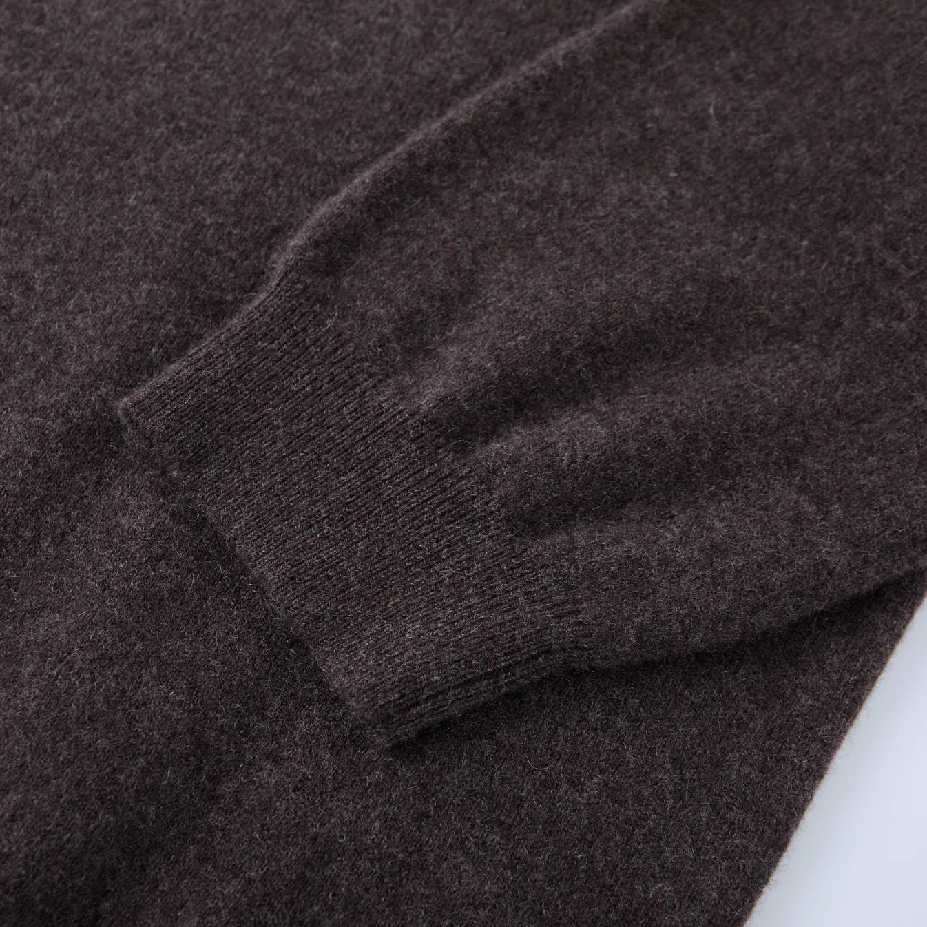 MA03 CASHMERE SHORT SLEEVE CREWNECK SWEATER - COCOA