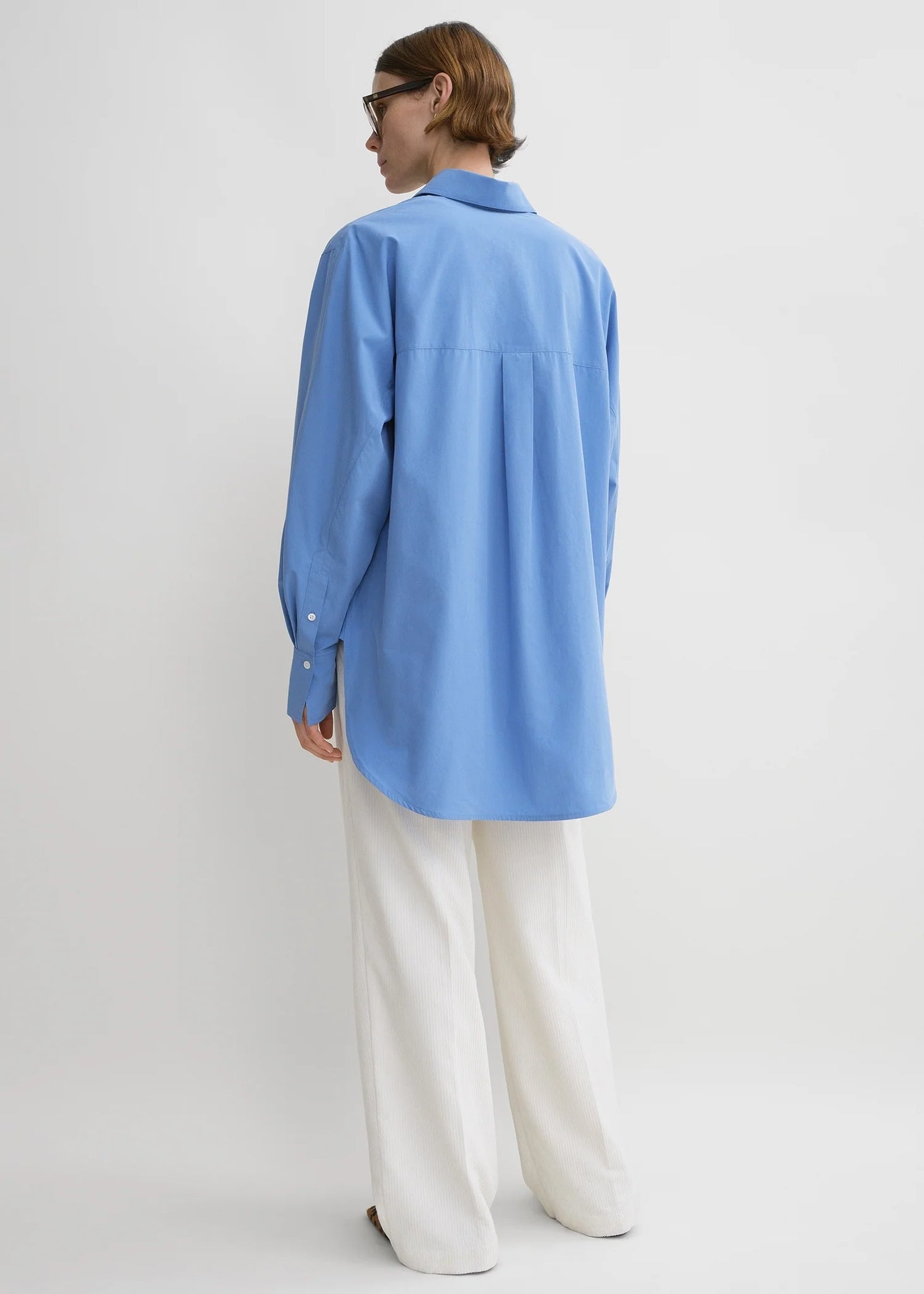 TOTEME STUDIO Kimono-Sleeve Poplin Shirt