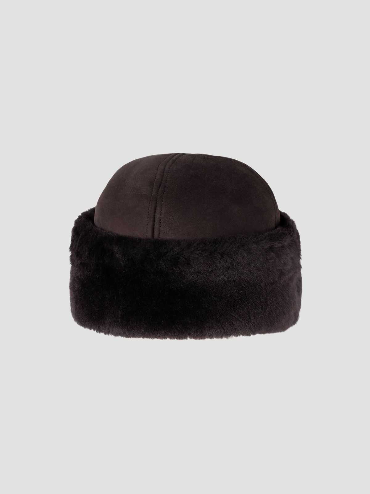 Azta Beanie - Dark Brown Suede