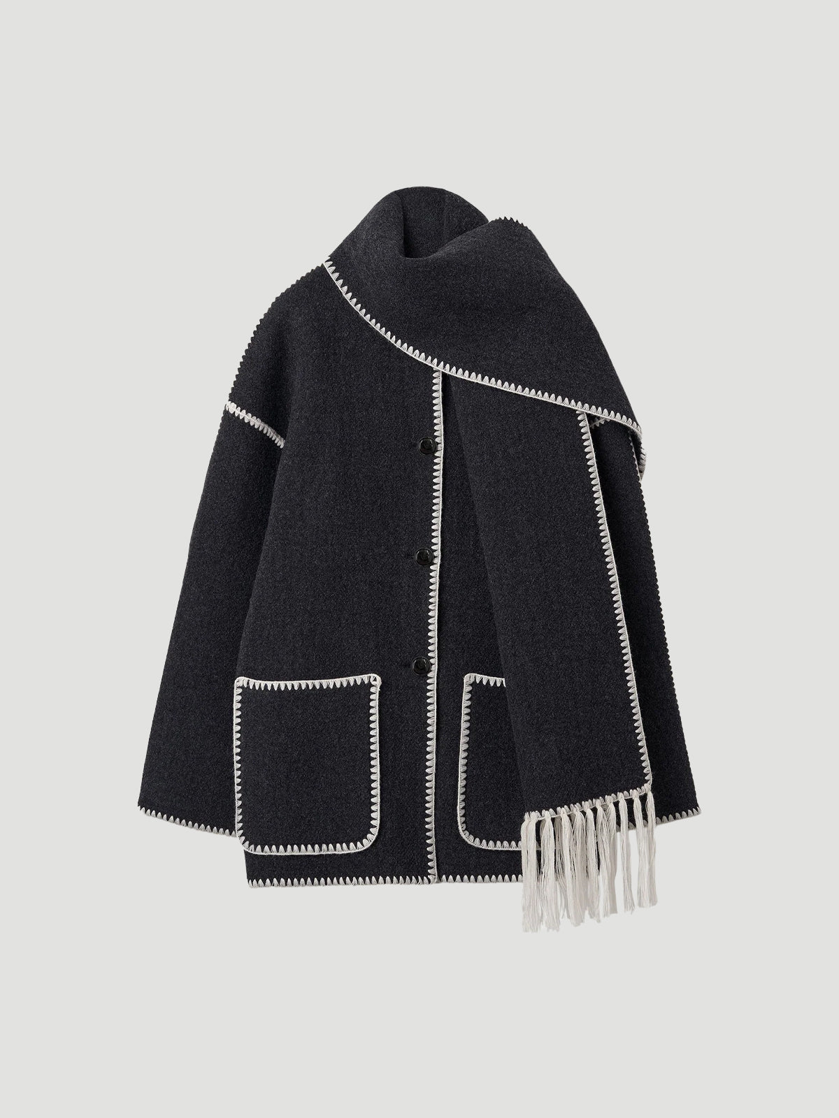 TOTEME STUDIO Embroidered Scarf Jacket