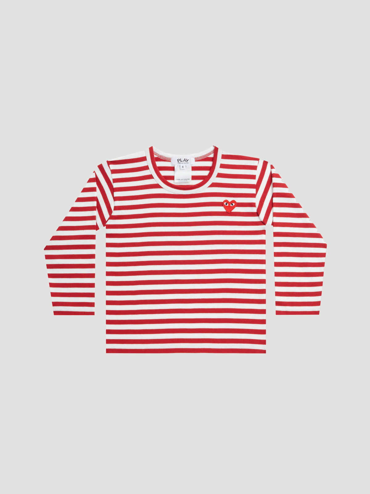 Play Comme des Garçons Kids Striped T-Shirt - Red