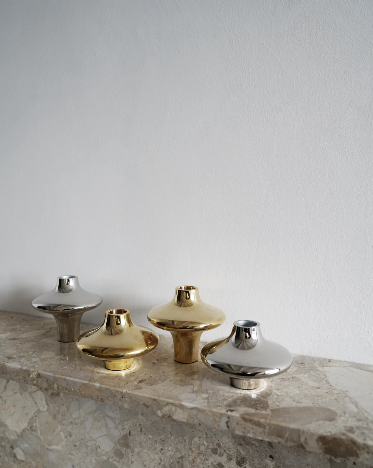 Hein Studio Candleholder Doublet 02 Brass